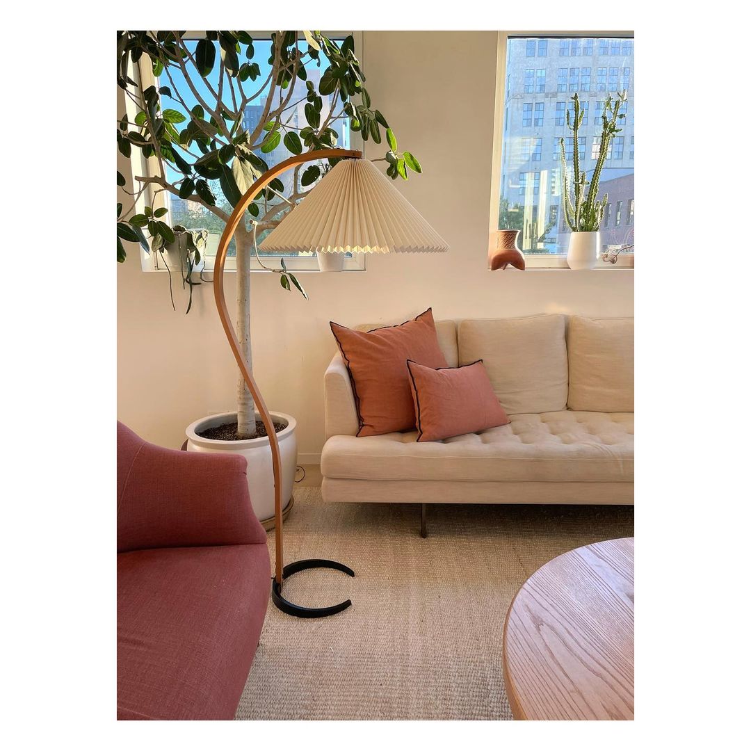Viaro Wood Floor Lamp-Neutral Decor