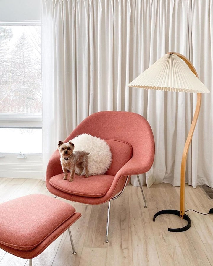 Viaro Wood Floor Lamp-Neutral Decor