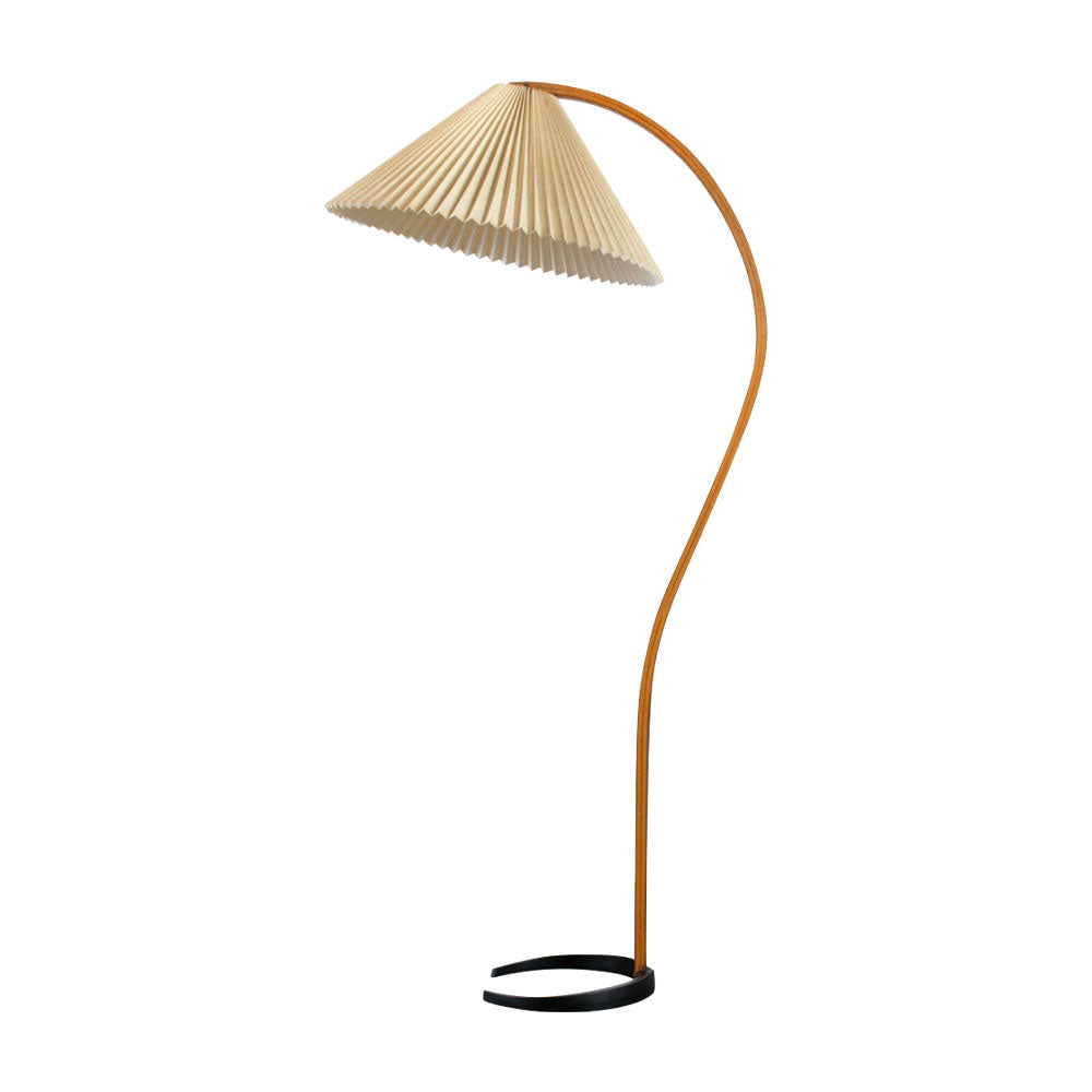 Viaro Wood Floor Lamp-Neutral Decor