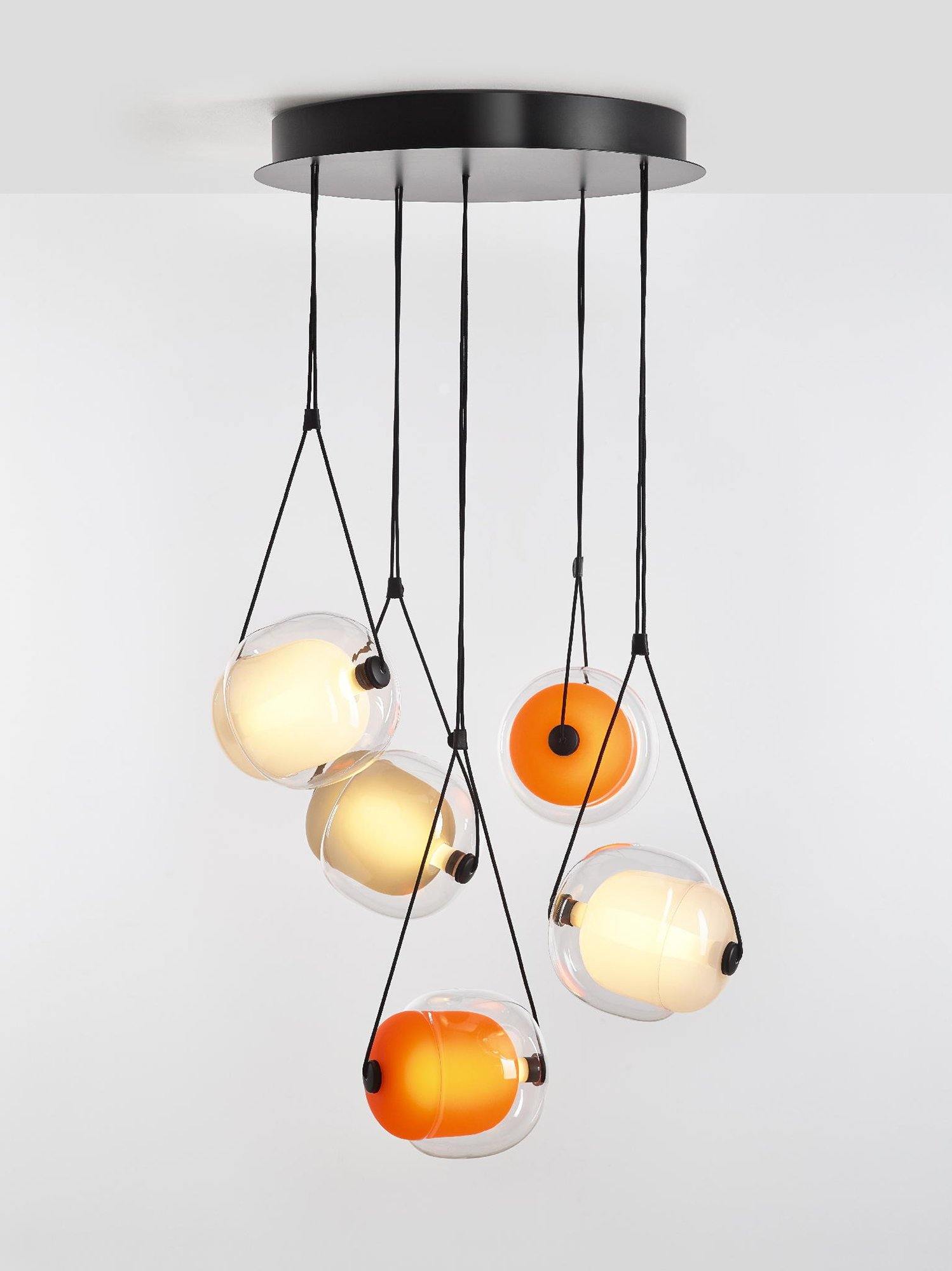 Ovexa Contemporary Glass Pendant Light-Neutral Decor