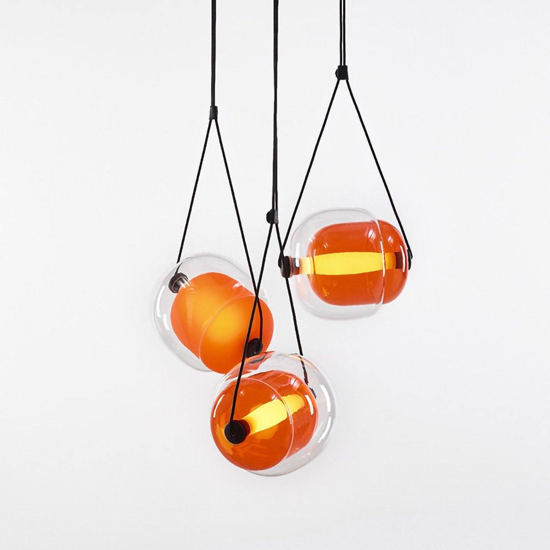 Ovexa Contemporary Glass Pendant Light-Neutral Decor