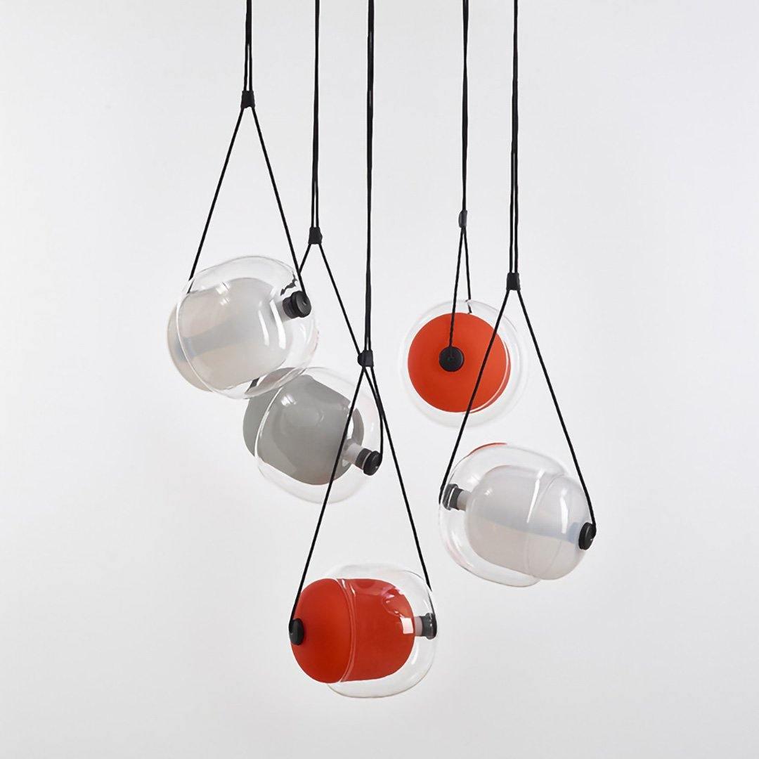 Ovexa Contemporary Glass Pendant Light-Neutral Decor
