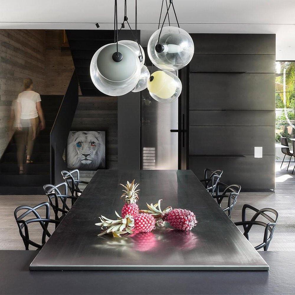 Ovexa Contemporary Glass Pendant Light-Neutral Decor