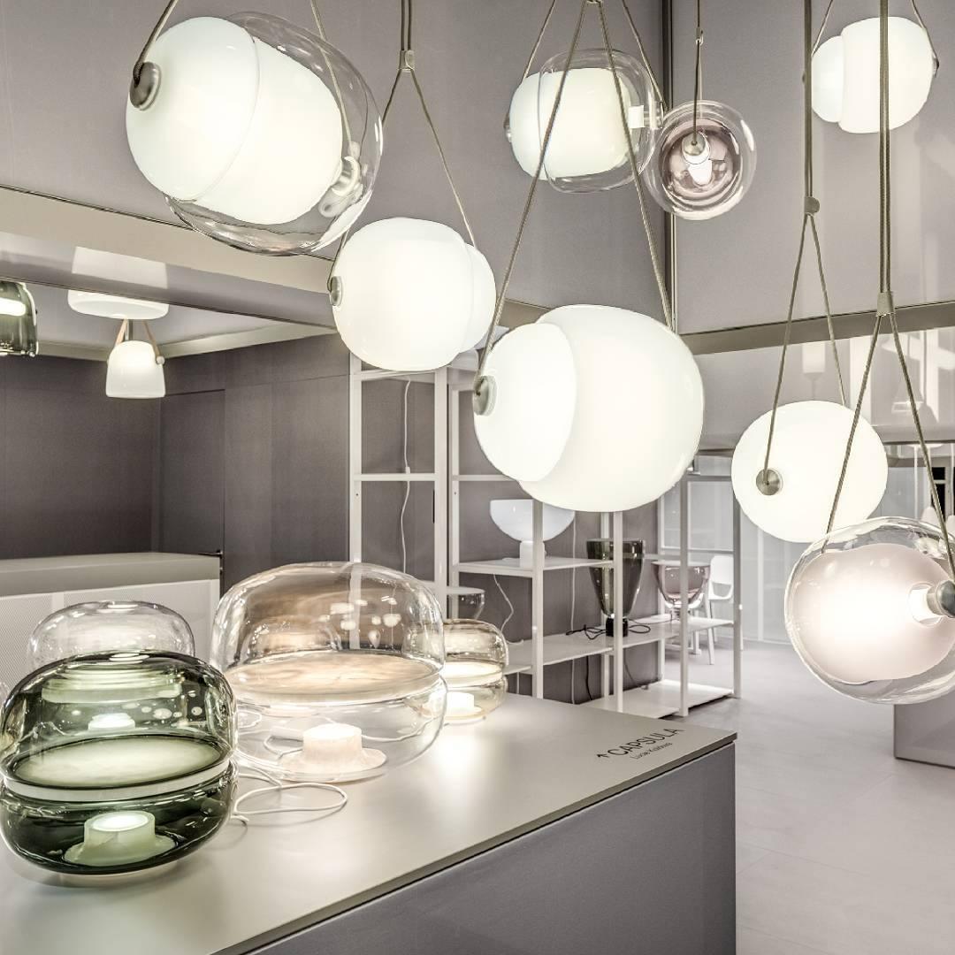 Ovexa Contemporary Glass Pendant Light-Neutral Decor