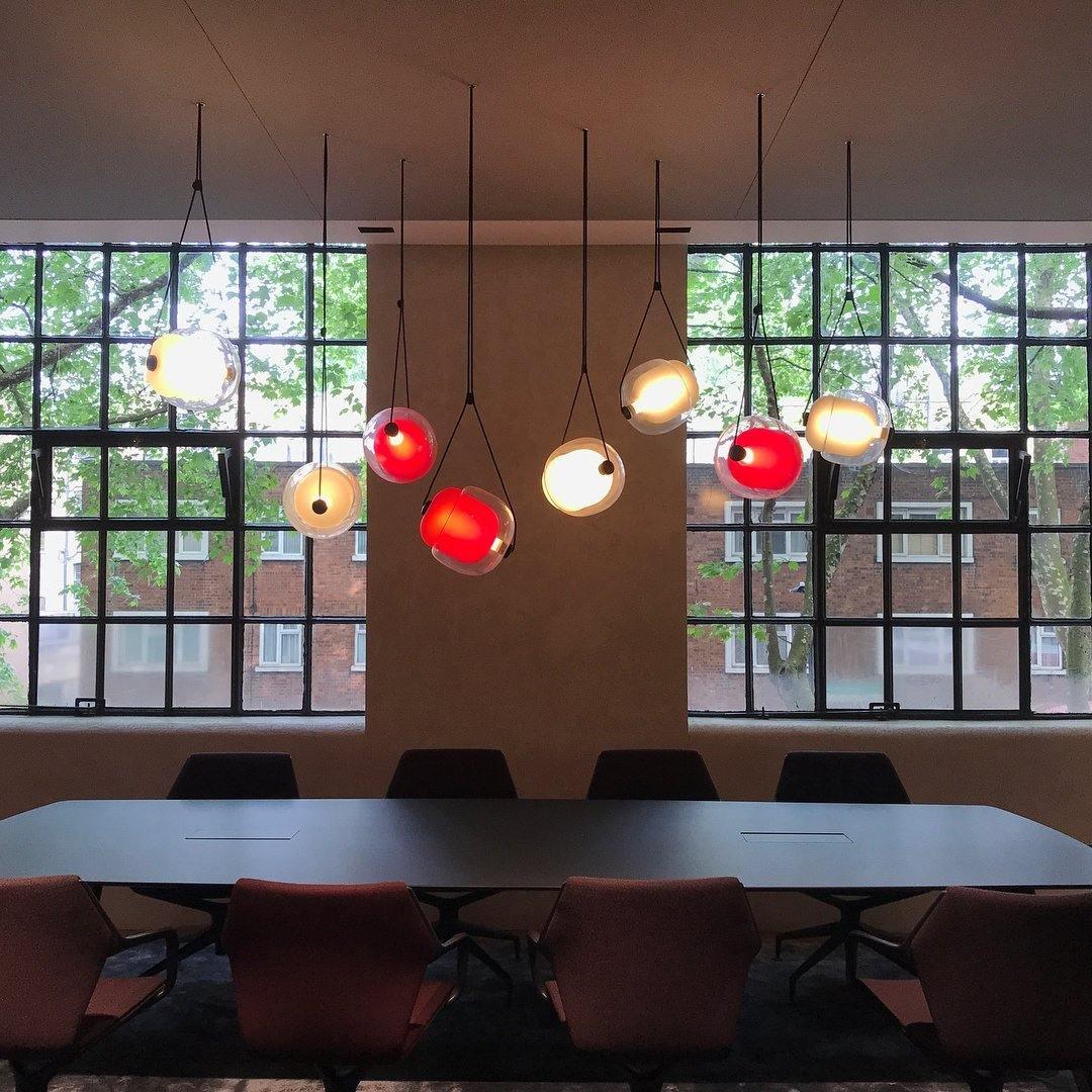 Ovexa Contemporary Glass Pendant Light-Neutral Decor