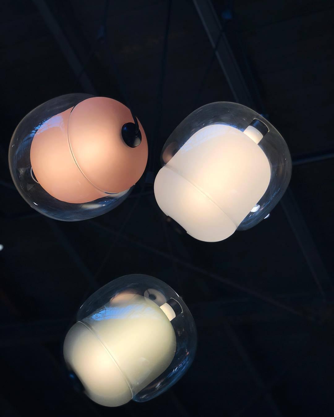 Ovexa Contemporary Glass Pendant Light-Neutral Decor