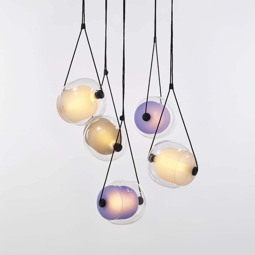 Ovexa Contemporary Glass Pendant Light-Neutral Decor