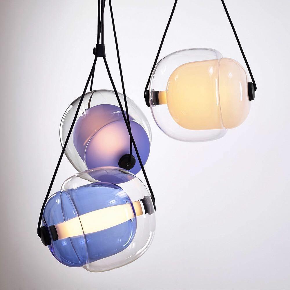 Ovexa Contemporary Glass Pendant Light-Neutral Decor