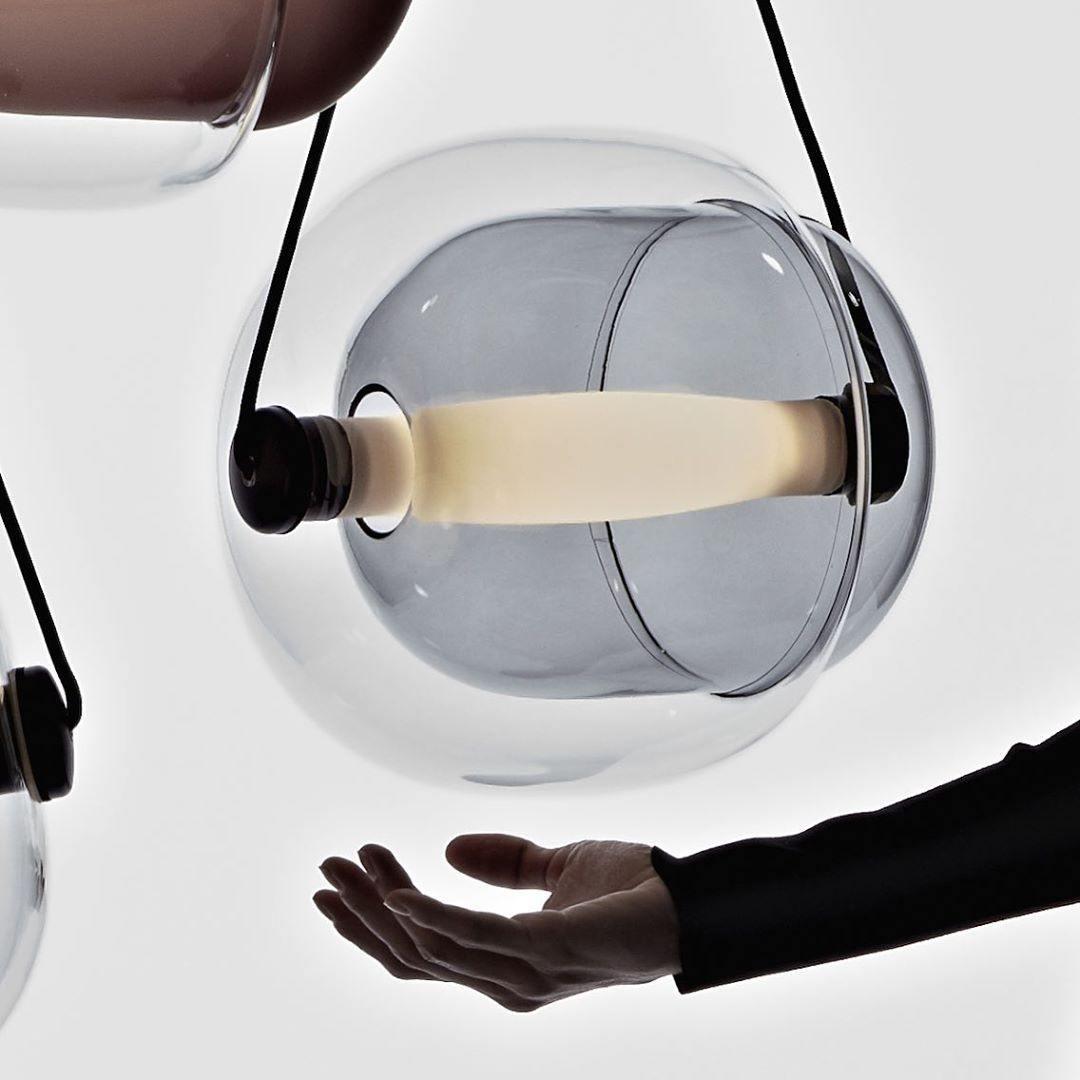 Ovexa Contemporary Glass Pendant Light-Neutral Decor