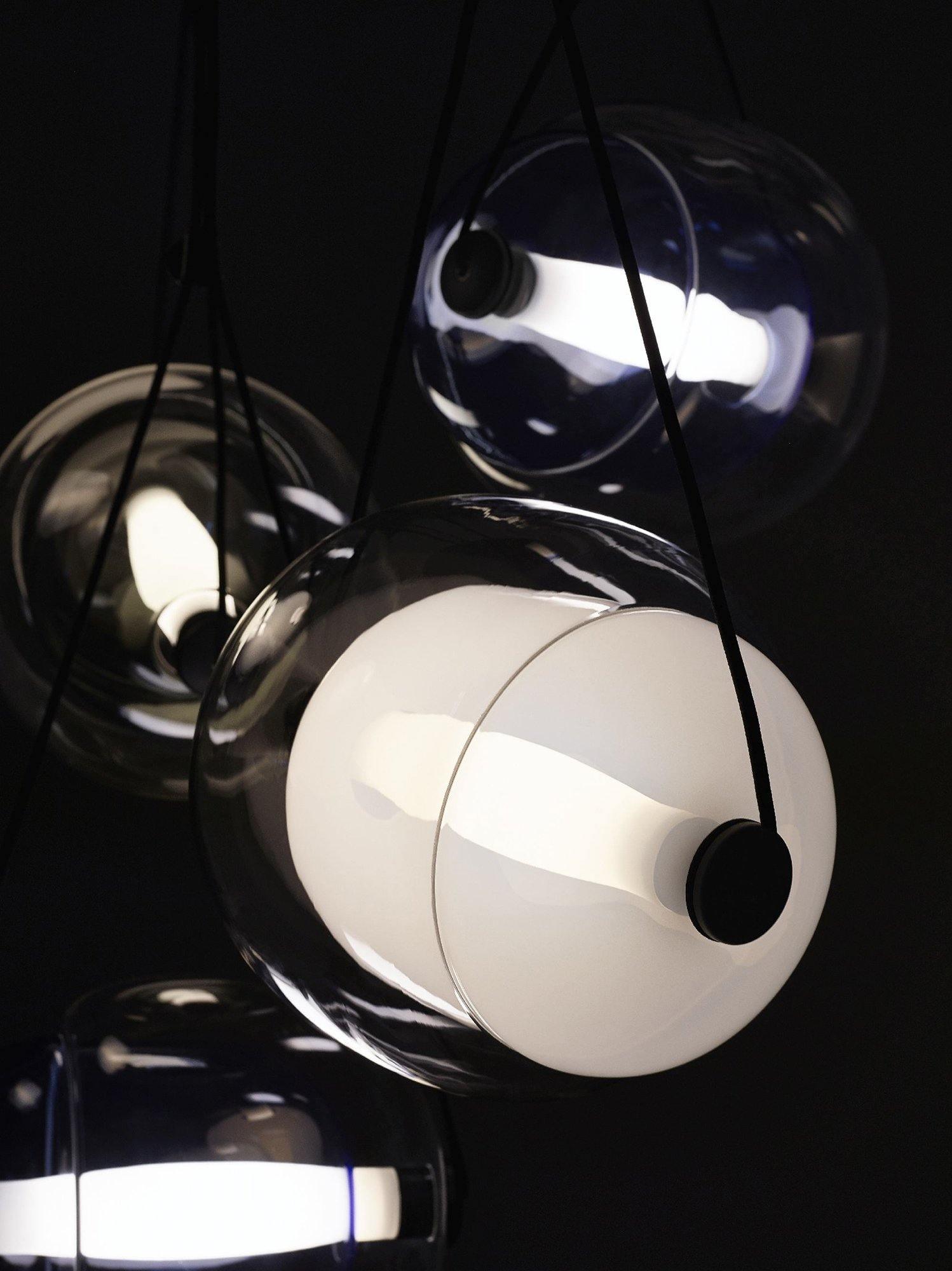 Ovexa Contemporary Glass Pendant Light-Neutral Decor