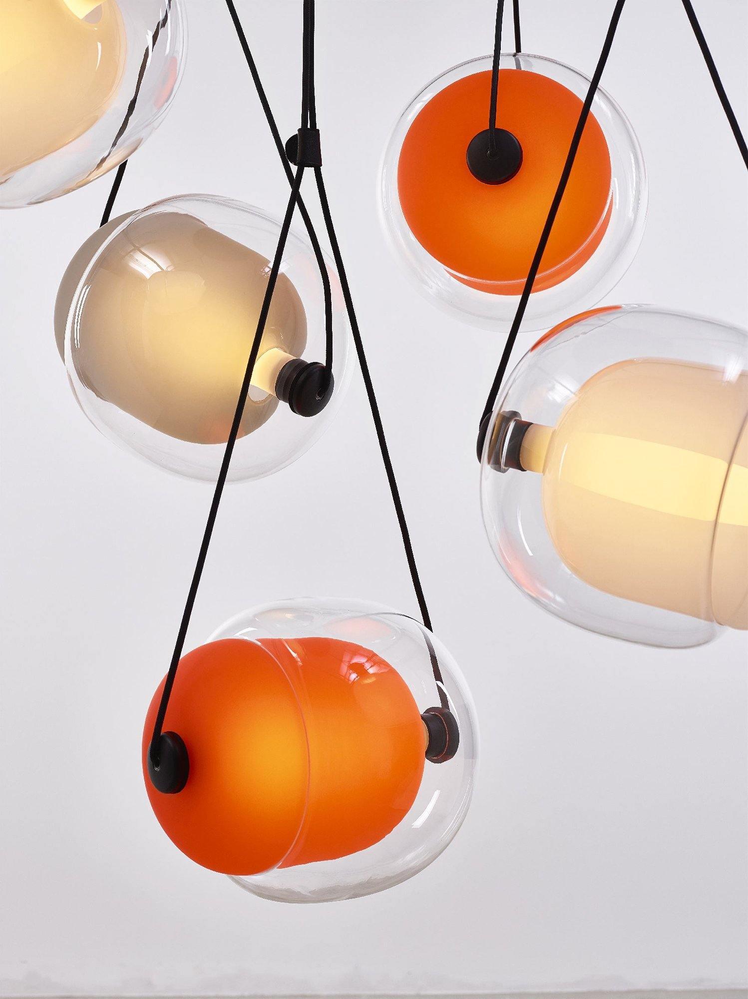 Ovexa Contemporary Glass Pendant Light-Neutral Decor