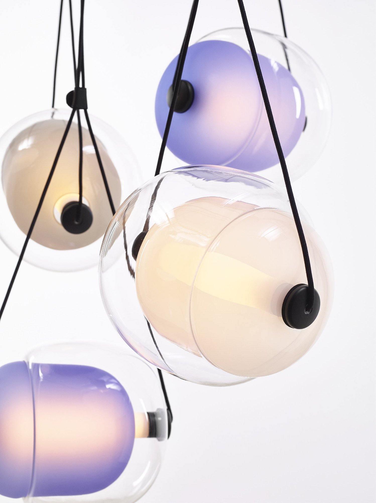 Ovexa Contemporary Glass Pendant Light-Neutral Decor