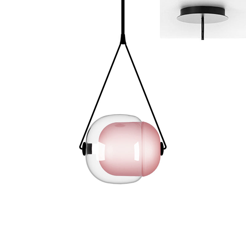 Ovexa Contemporary Glass Pendant Light-Neutral Decor