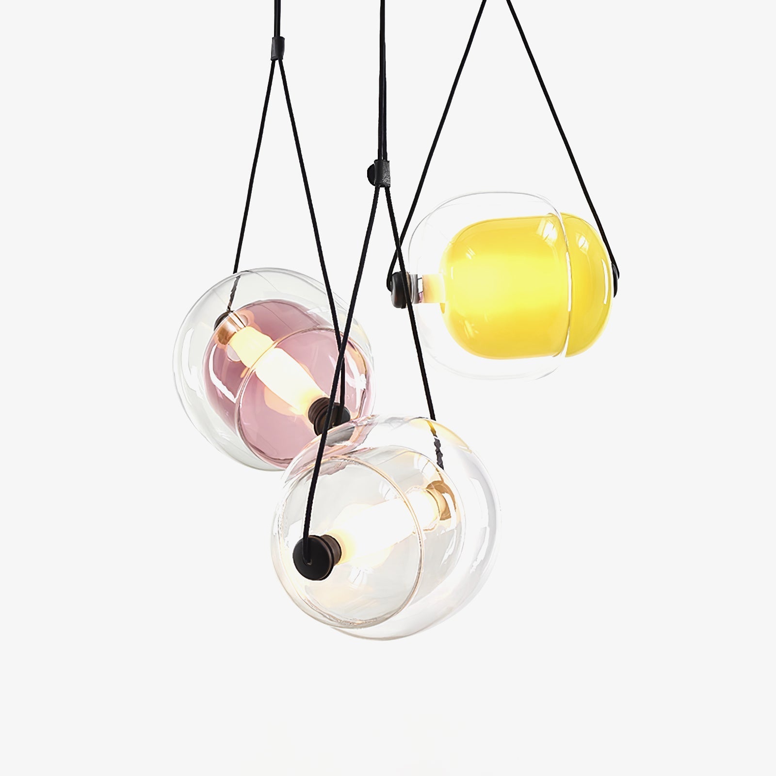Ovexa Contemporary Glass Pendant Light-Neutral Decor