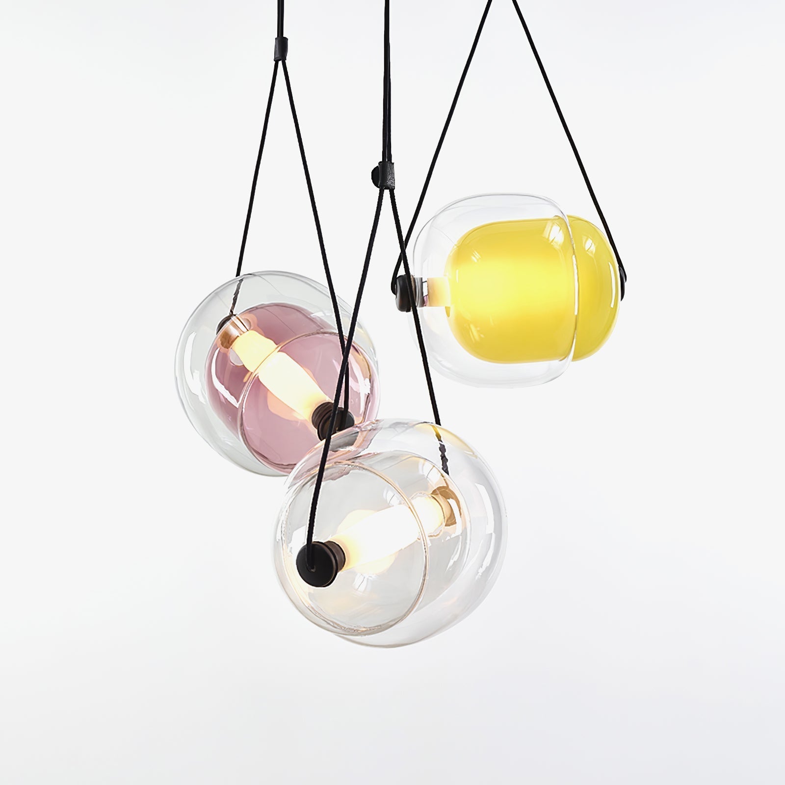 Ovexa Contemporary Glass Pendant Light-Neutral Decor