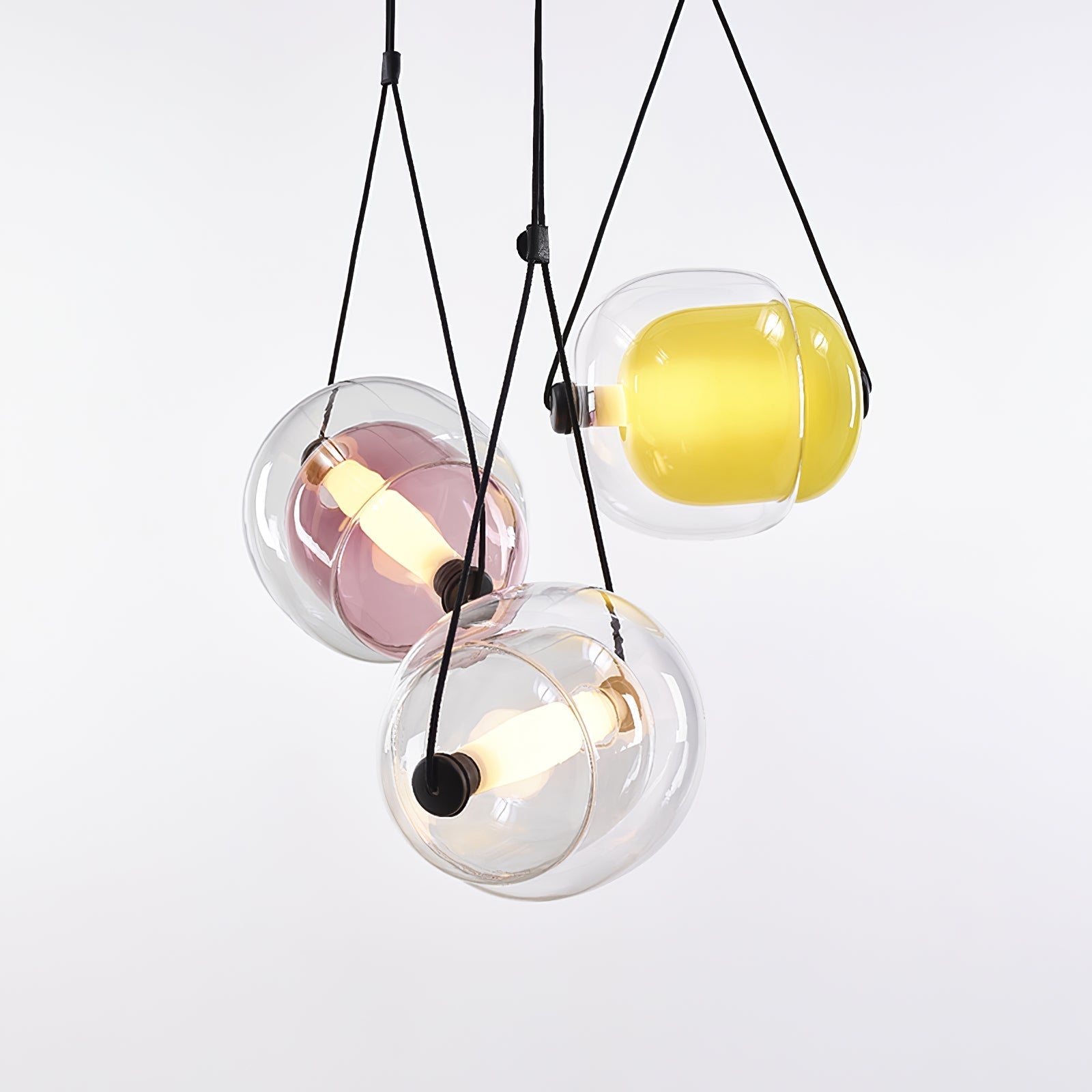 Ovexa Contemporary Glass Pendant Light-Neutral Decor
