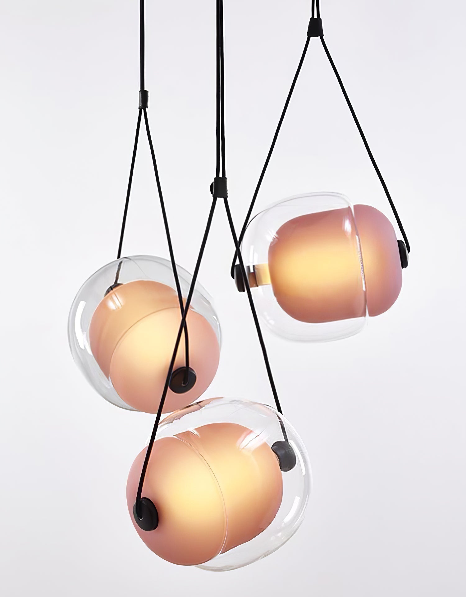 Ovexa Contemporary Glass Pendant Light-Neutral Decor