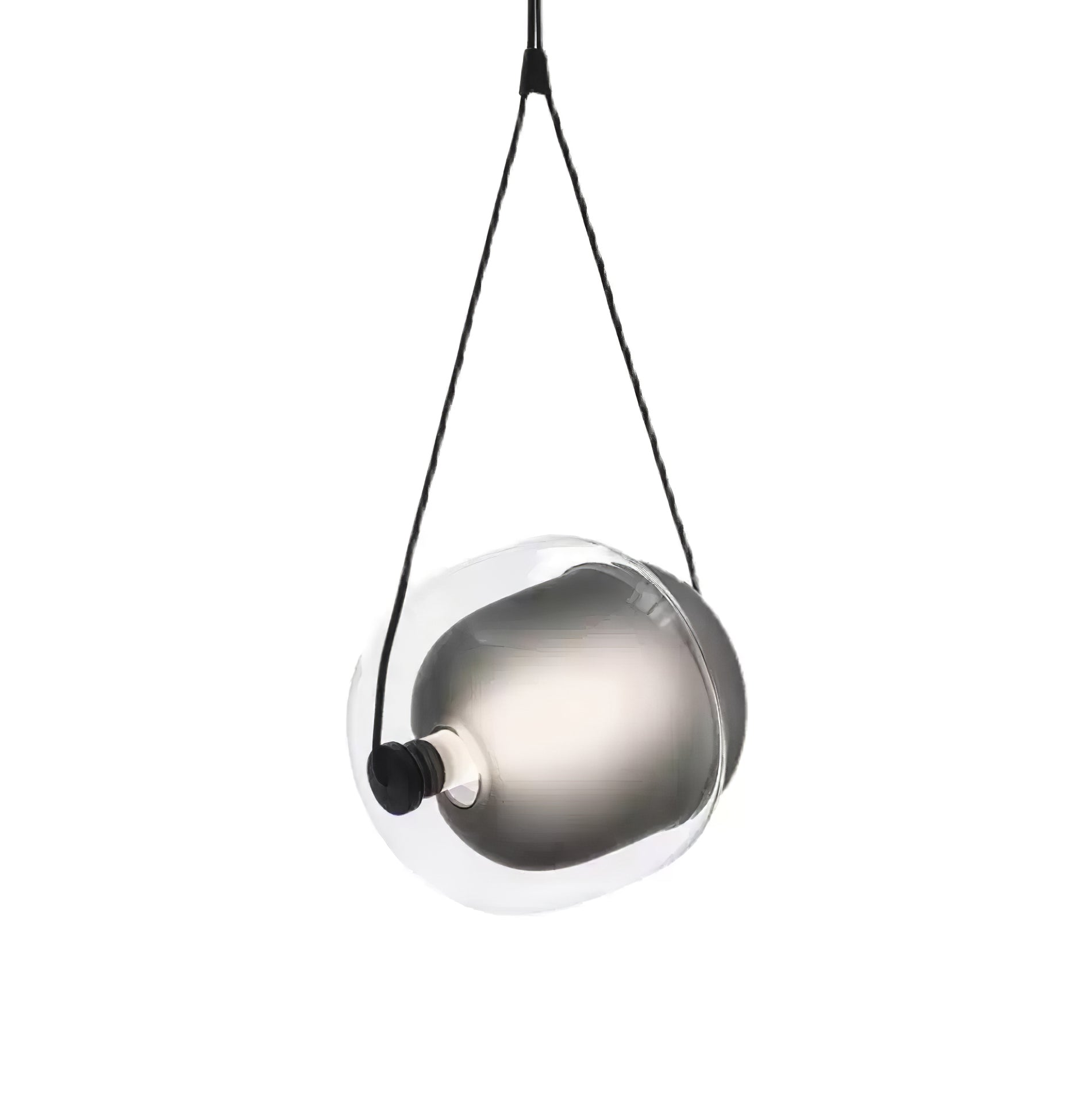 Ovexa Contemporary Glass Pendant Light-Neutral Decor