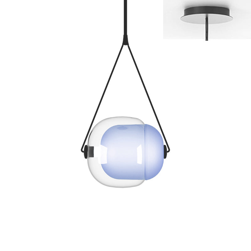 Ovexa Contemporary Glass Pendant Light-Neutral Decor