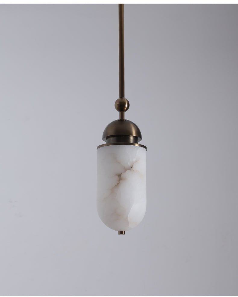 Capsule Alabaster Pendant Lamp-Neutral Decor