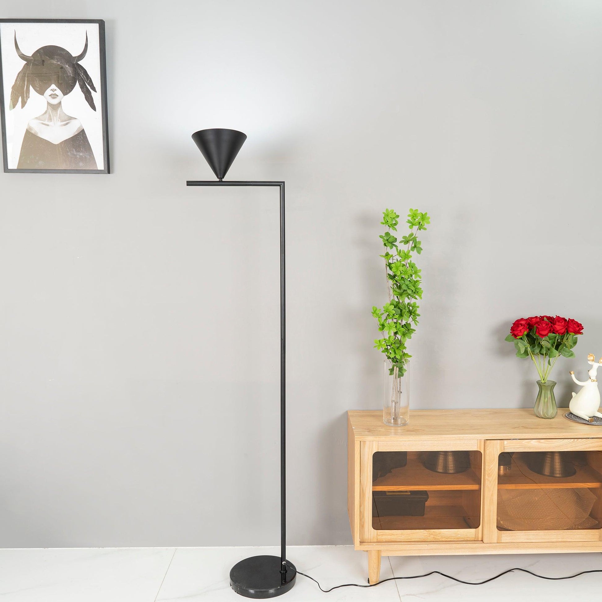 Nell Minimalist Floor Lamp-Neutral Decor