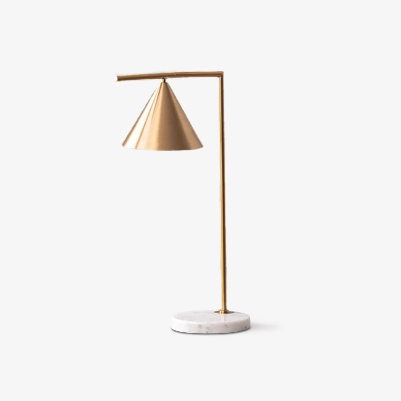 Glowen Marble Industrial Table Lamp-Neutral Decor