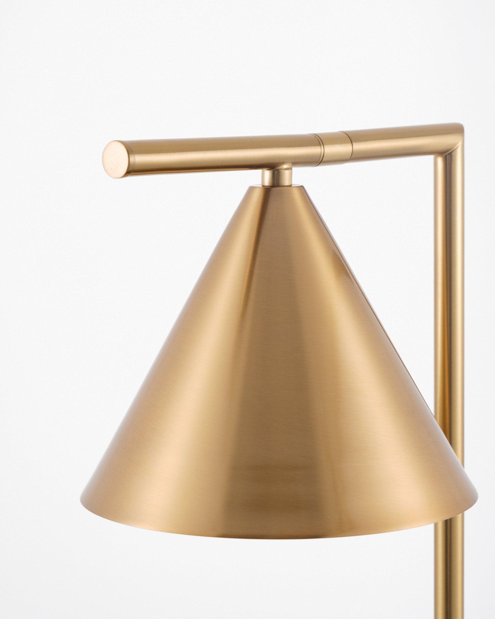 Glowen Marble Industrial Table Lamp-Neutral Decor