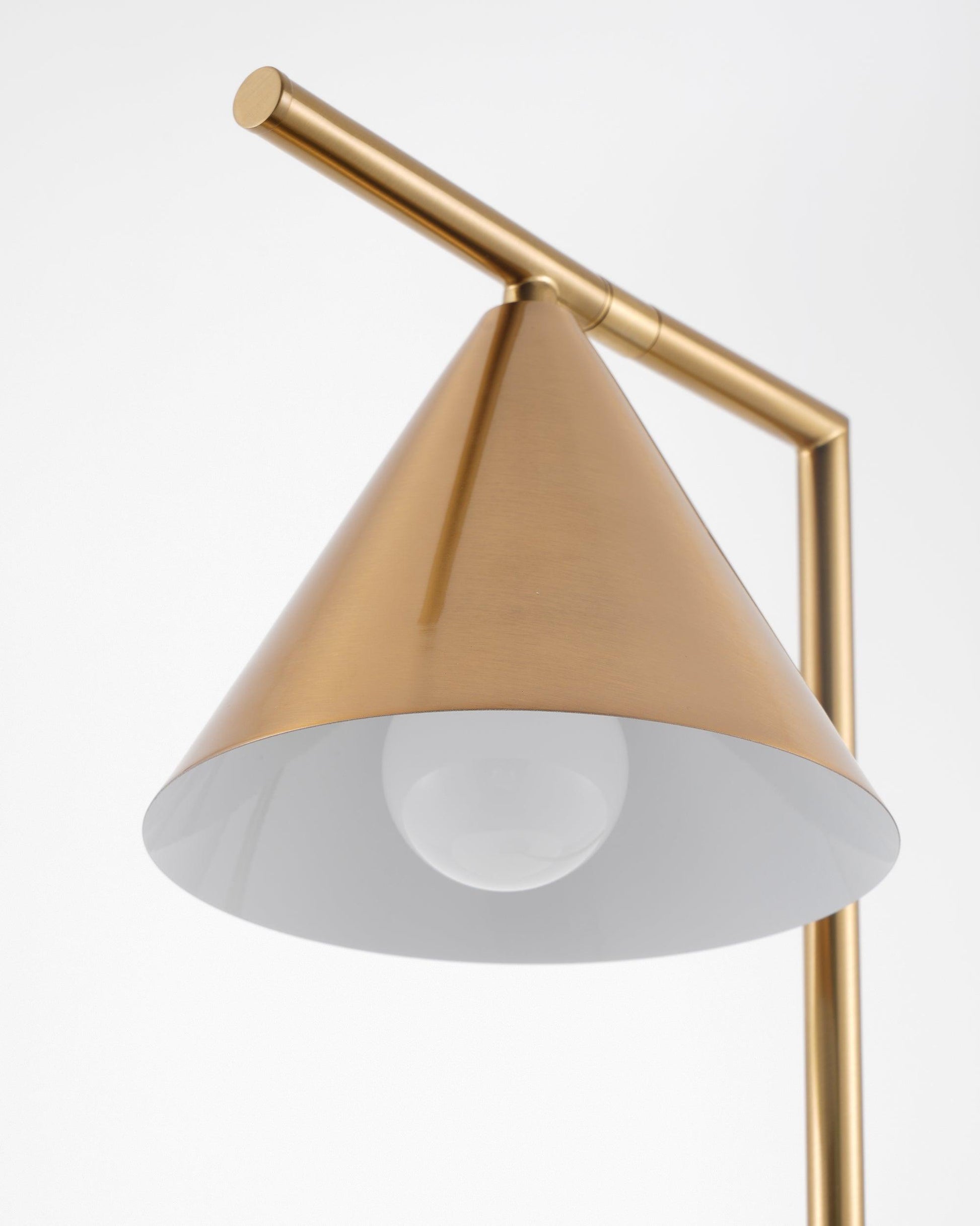 Glowen Marble Industrial Table Lamp-Neutral Decor