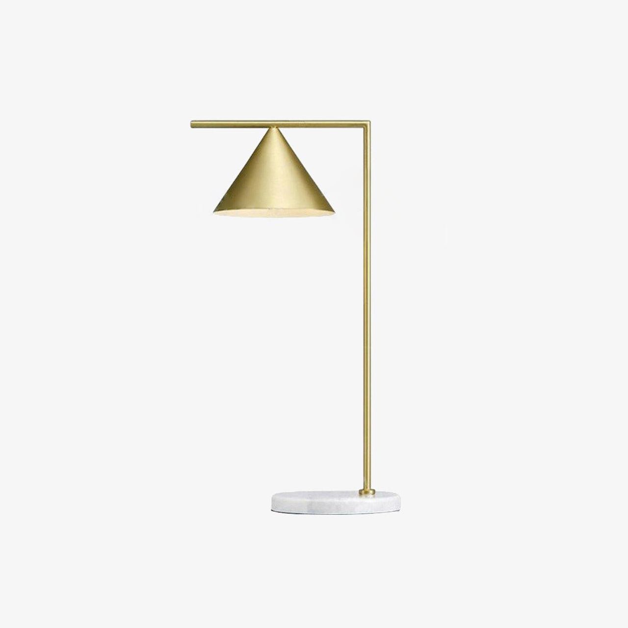 Glowen Marble Industrial Table Lamp-Neutral Decor