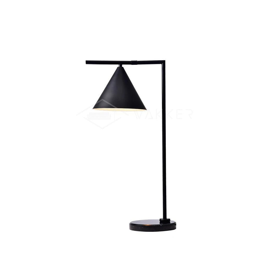 Glowen Marble Industrial Table Lamp-Neutral Decor