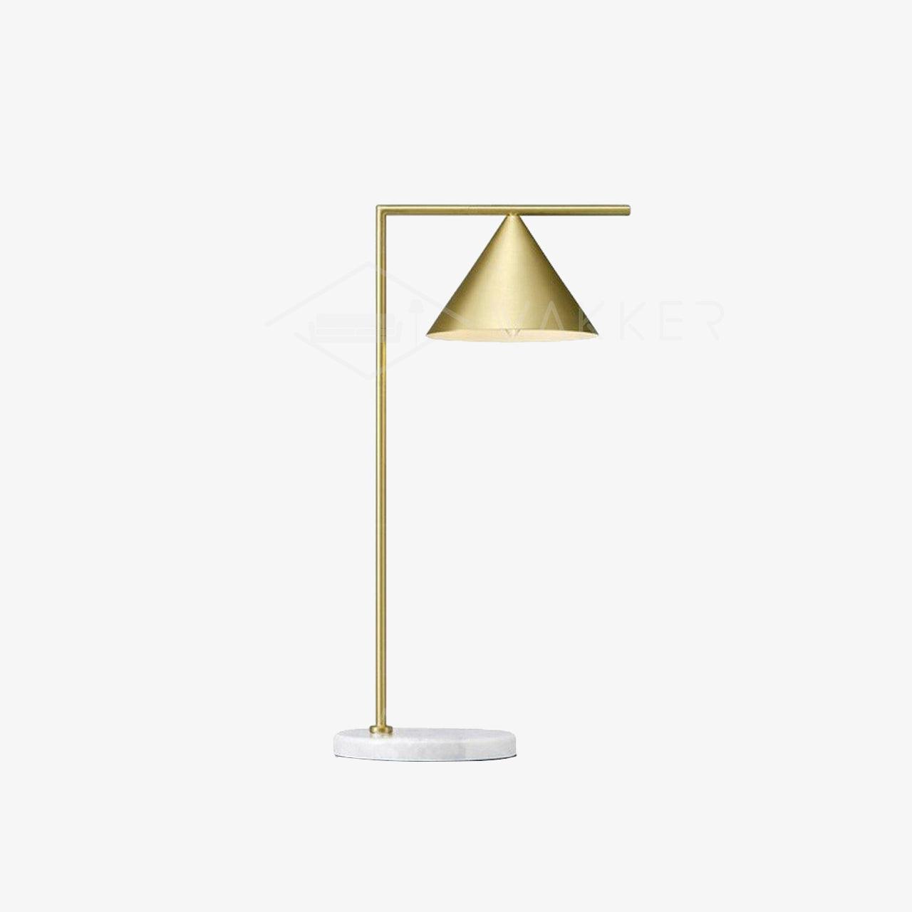 Glowen Marble Industrial Table Lamp-Neutral Decor