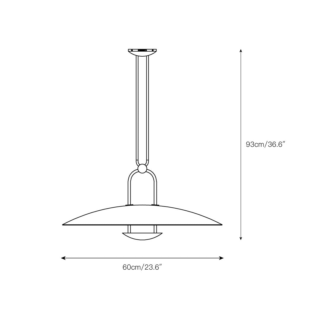 Matilda Brass Pendant Lamp