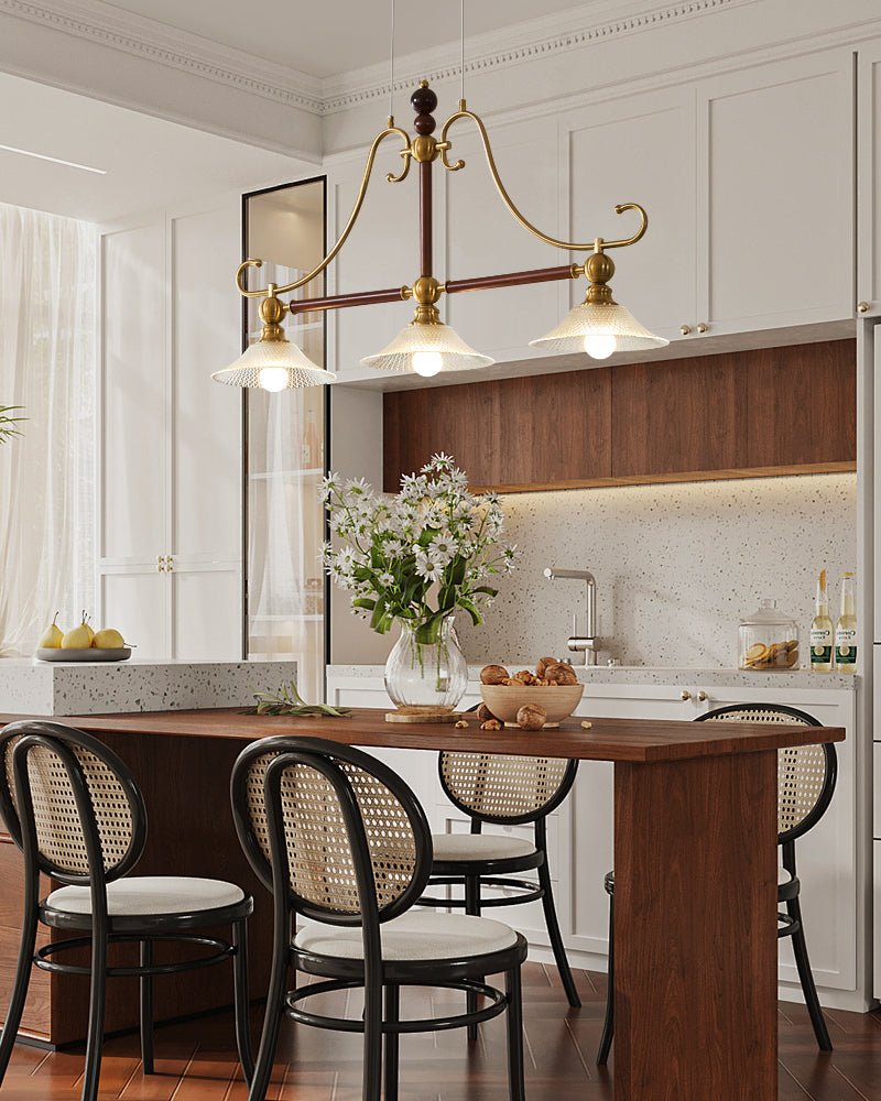 Ivvinisra Elegance Vintage Island Wood Pendant Light-Neutral Decor