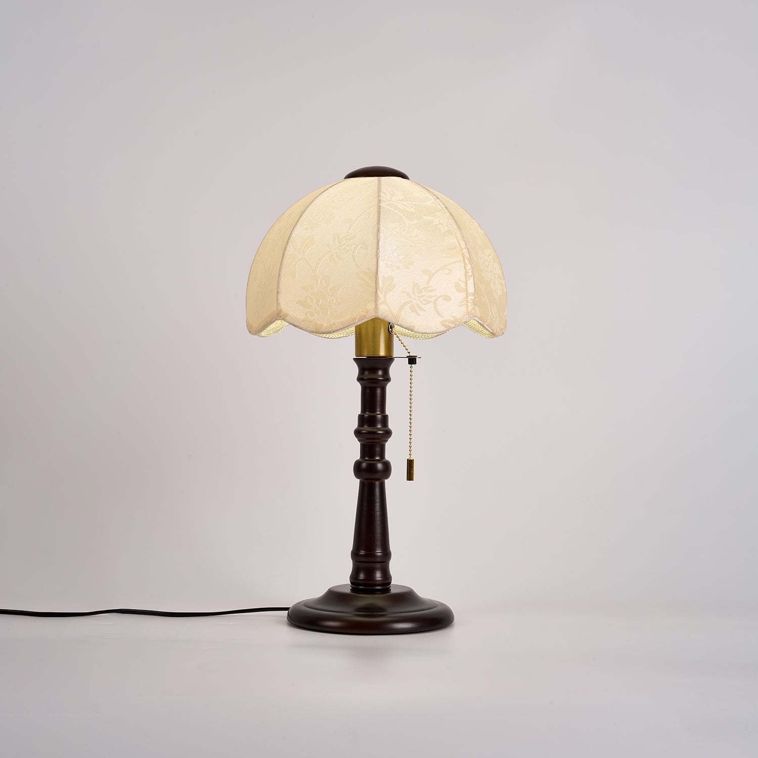 Beckett Vintage Wood Table Lamp-Neutral Decor