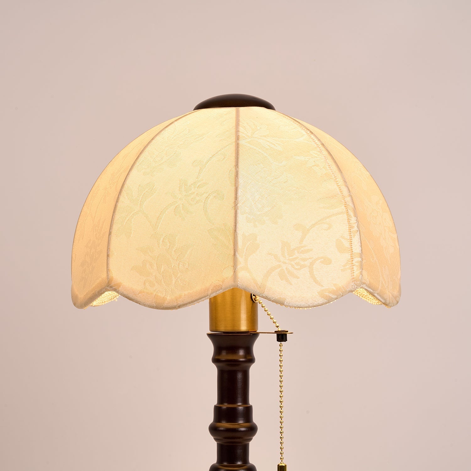 Beckett Vintage Wood Table Lamp-Neutral Decor