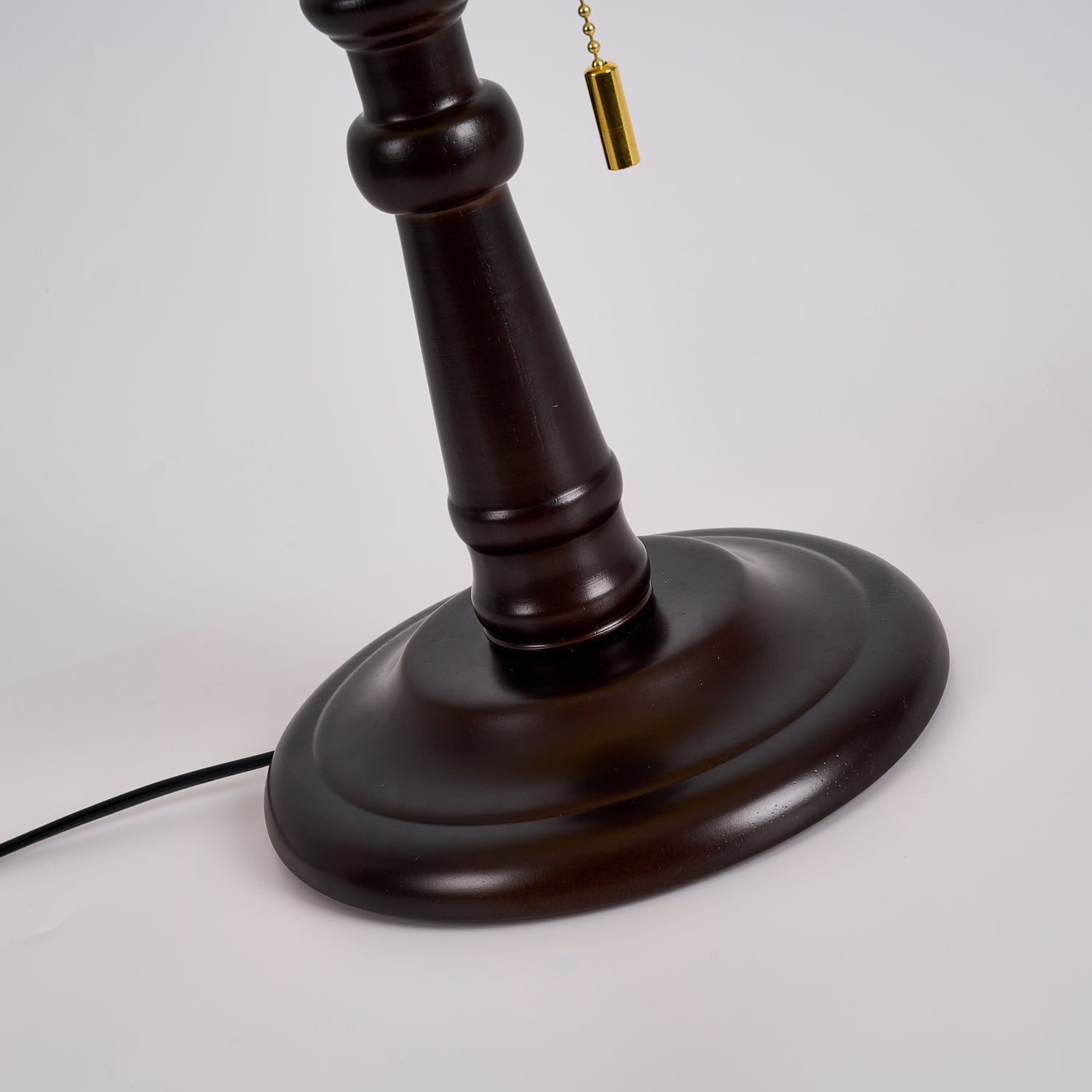 Beckett Vintage Wood Table Lamp-Neutral Decor