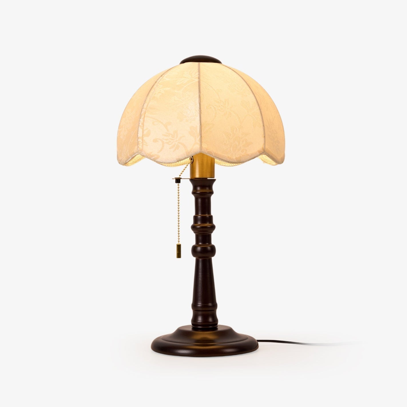 Beckett Vintage Wood Table Lamp-Neutral Decor