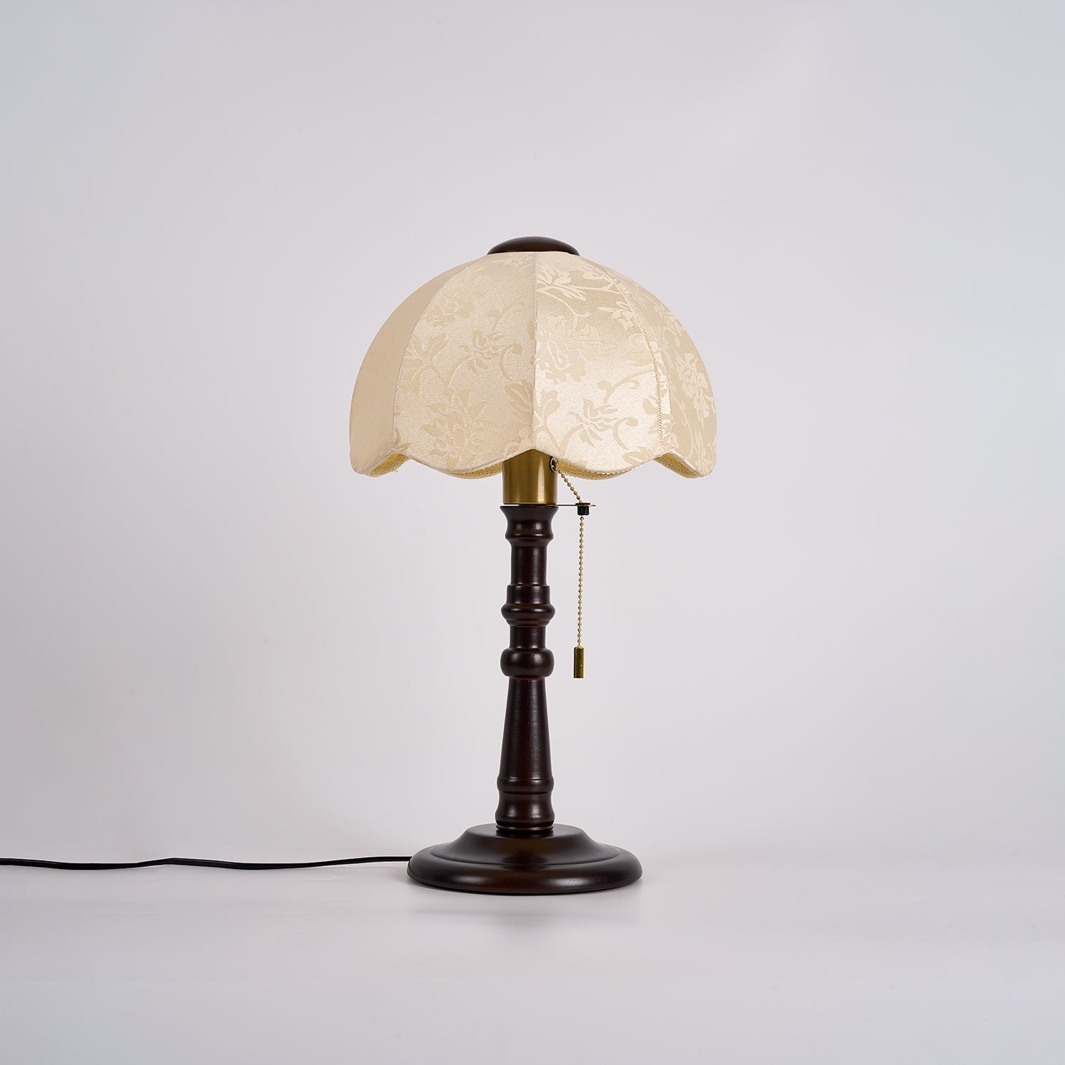Beckett Vintage Wood Table Lamp-Neutral Decor