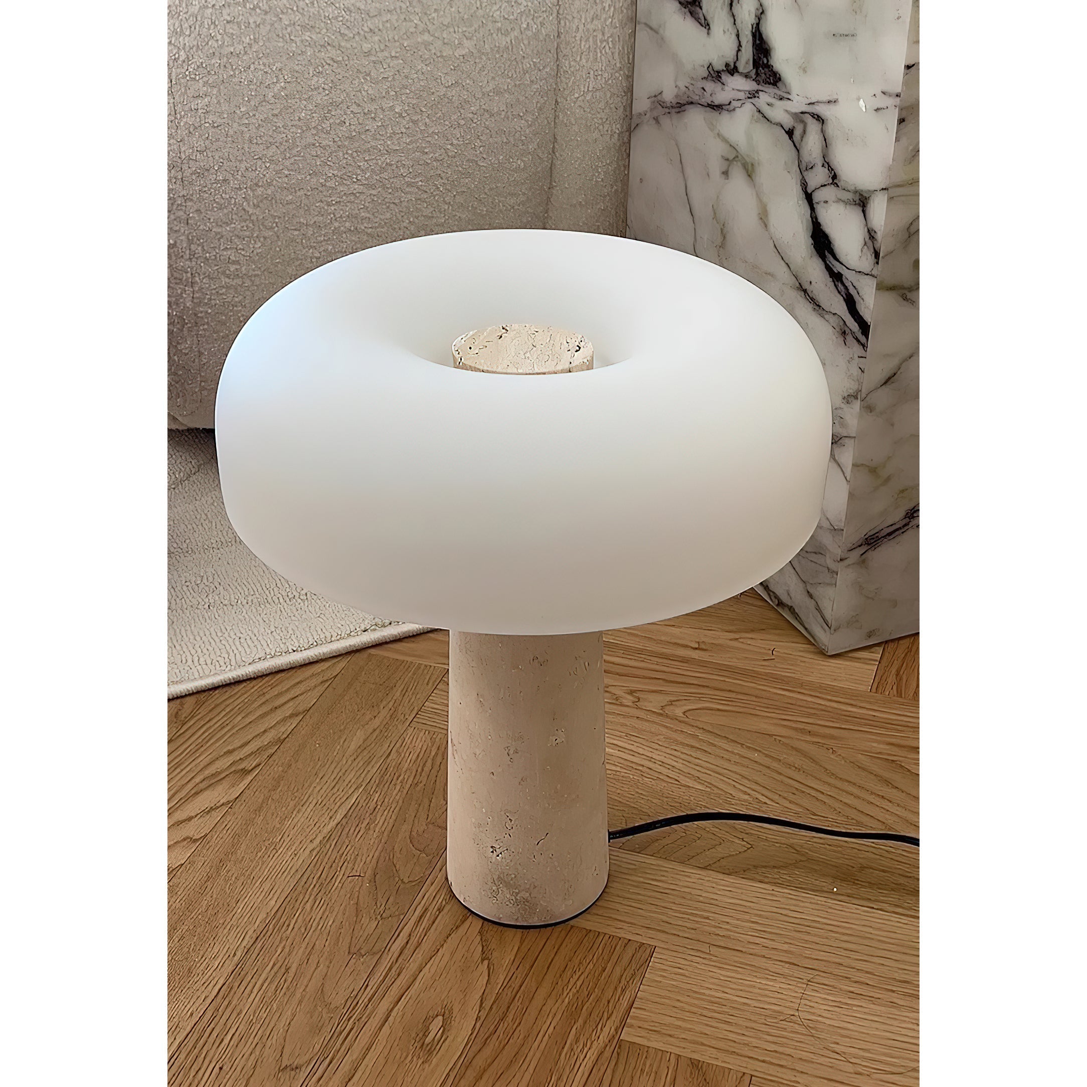 View of the lamp's G9 socket without a bulb.