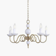Lustra Chandelier Carlita Gold Modern Five-Armed-Neutral Decor
