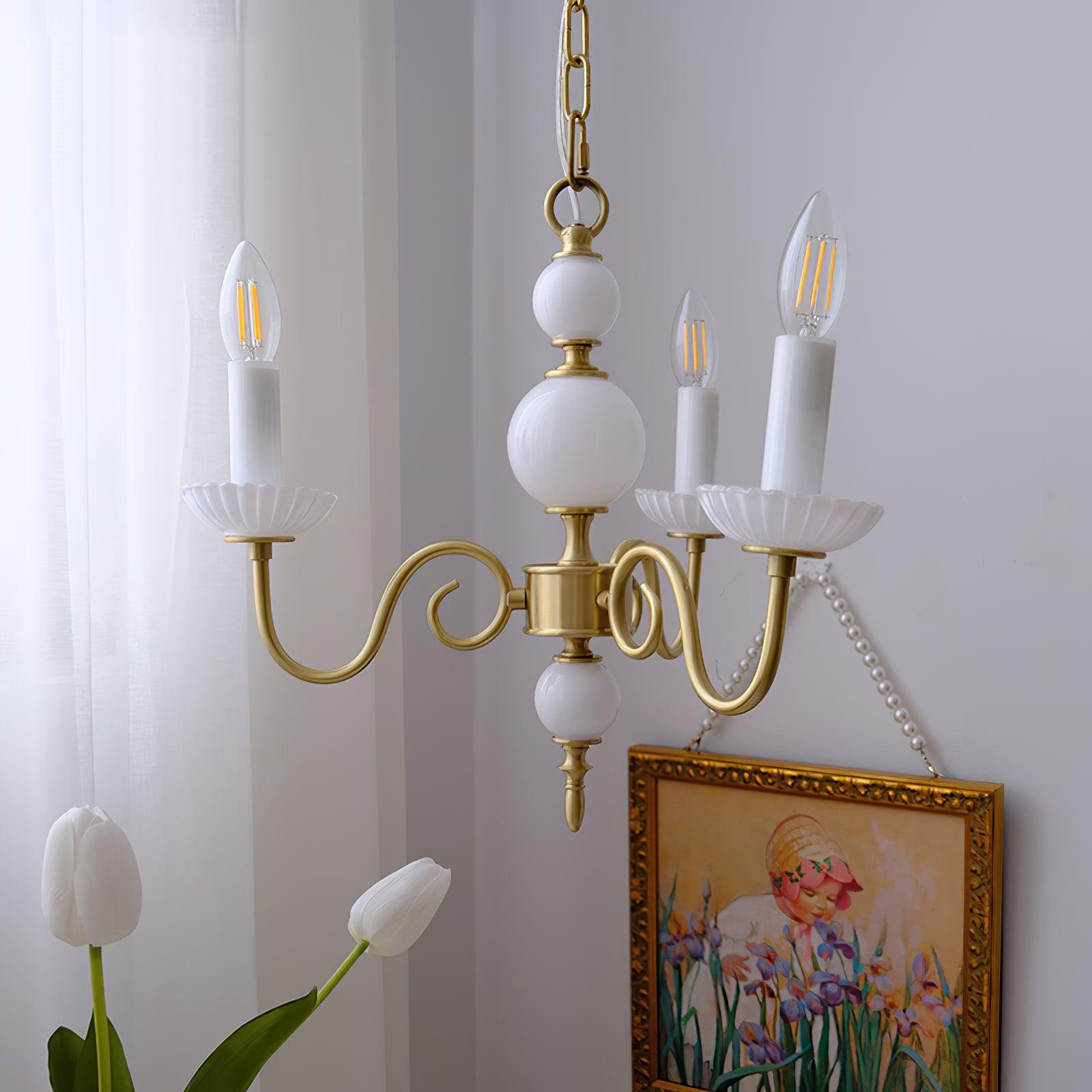 Lustra Chandelier Carlita Gold Modern Five-Armed-Neutral Decor