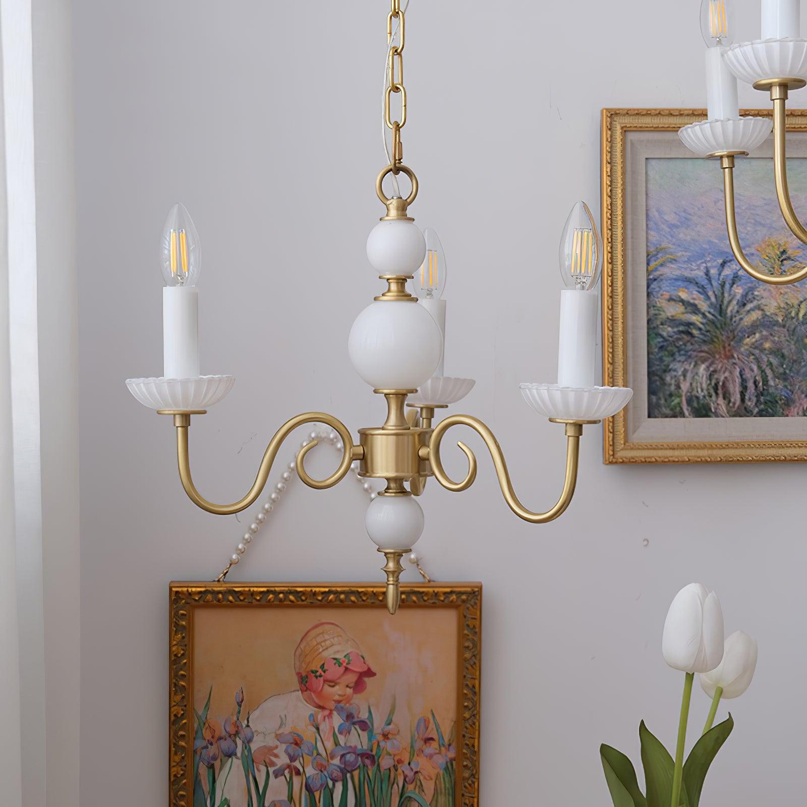 Lustra Chandelier Carlita Gold Modern Five-Armed-Neutral Decor