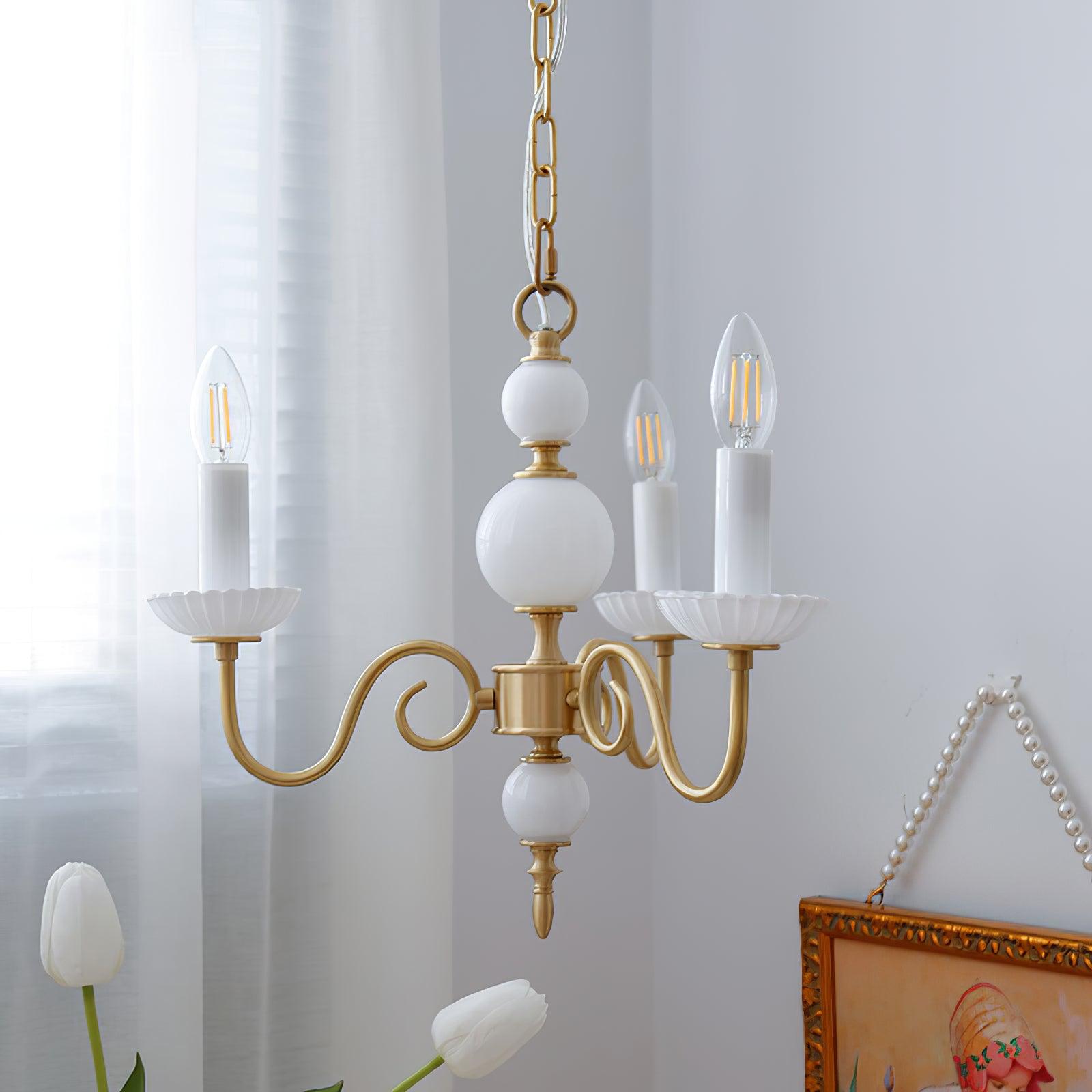 Lustra Chandelier Carlita Gold Modern Five-Armed-Neutral Decor