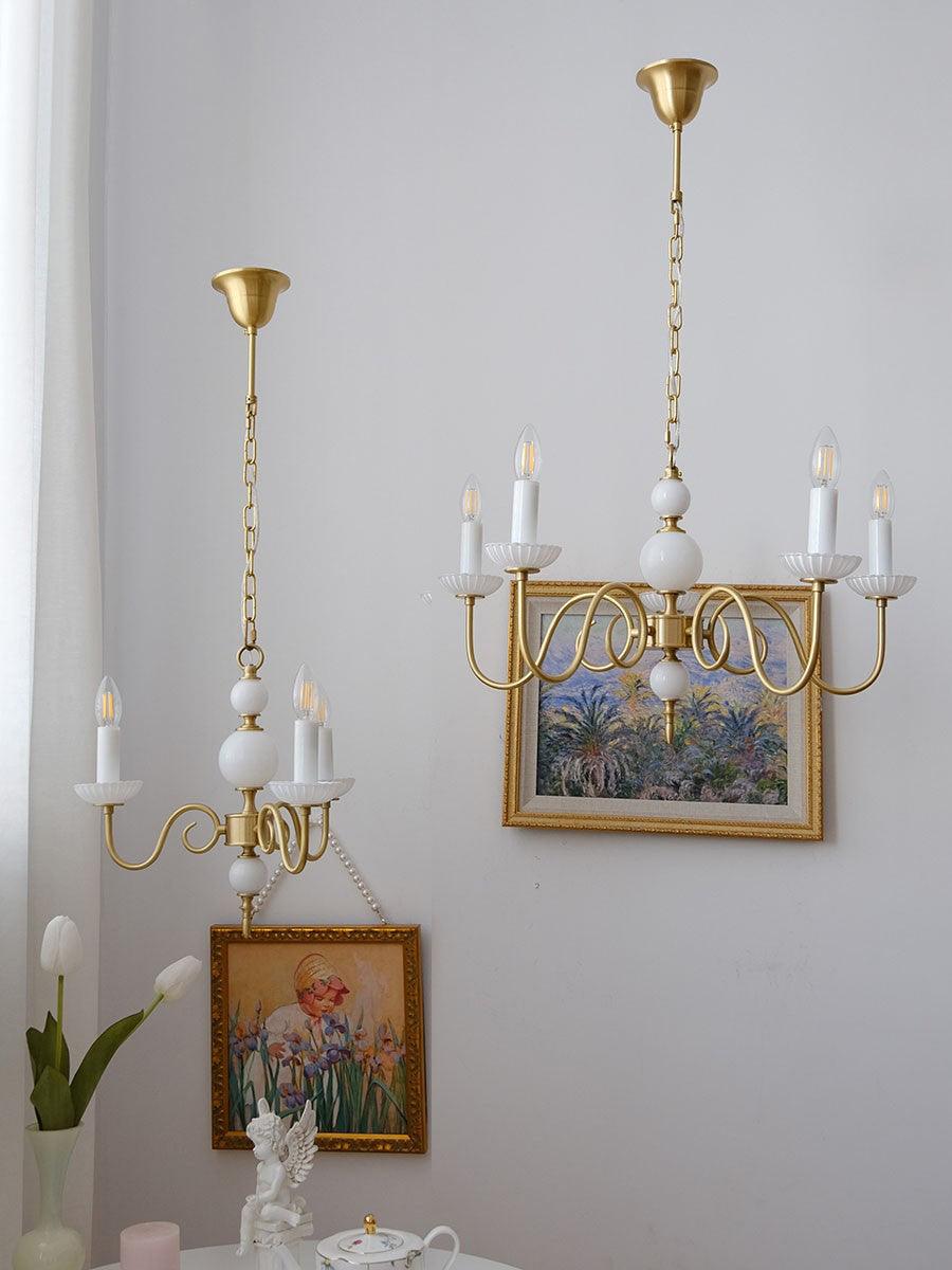 Lustra Chandelier Carlita Gold Modern Five-Armed-Neutral Decor