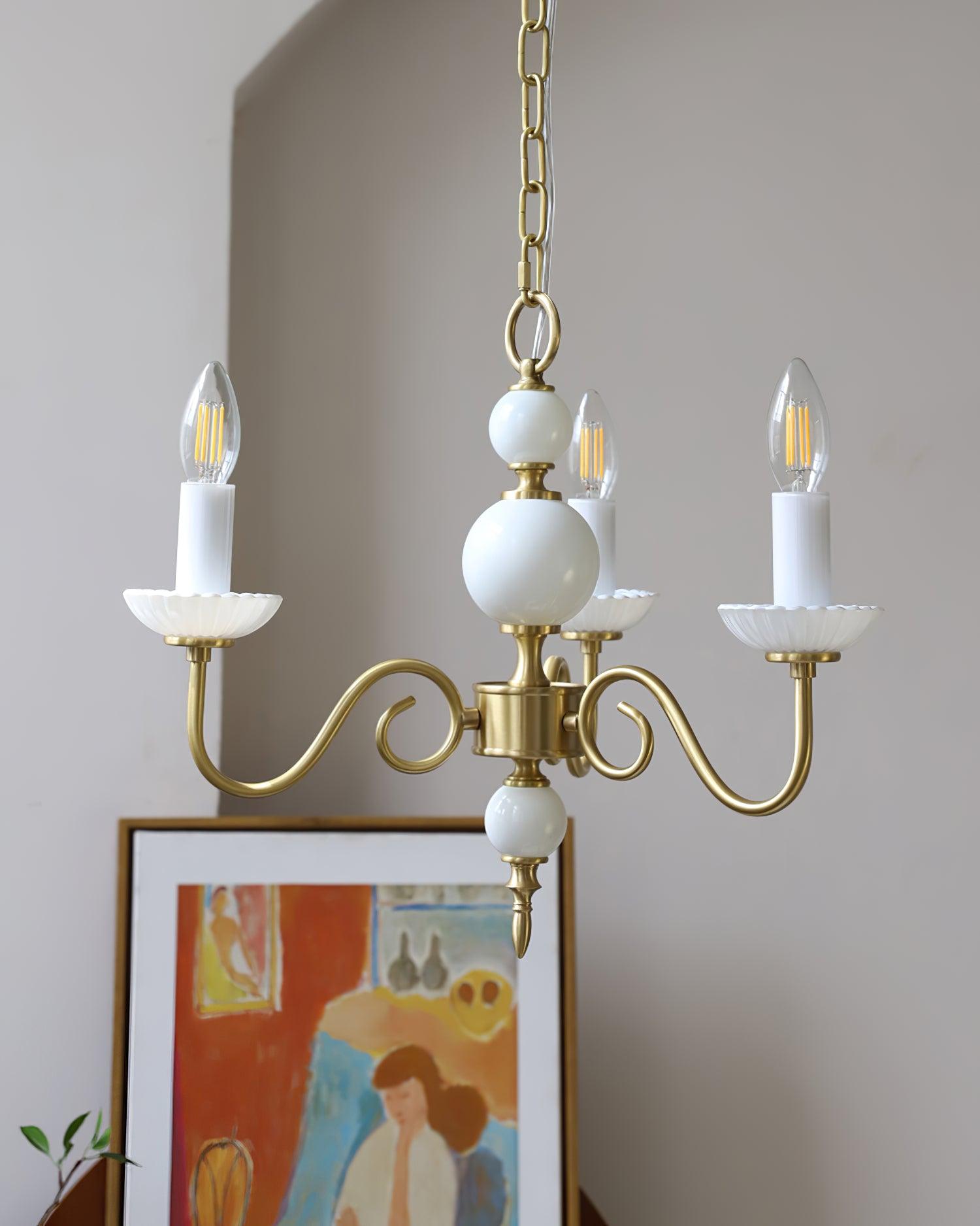 Lustra Chandelier Carlita Gold Modern Five-Armed-Neutral Decor