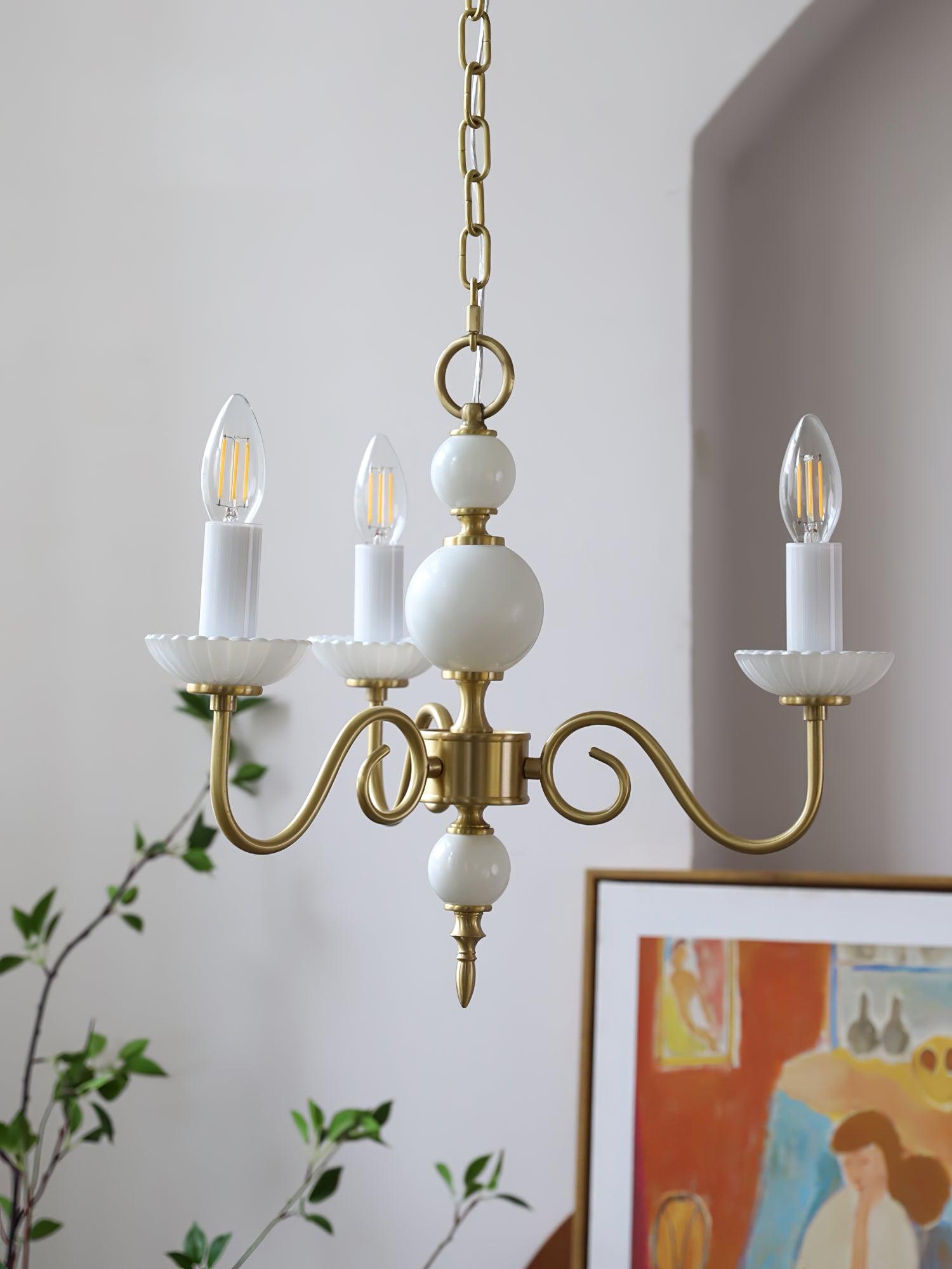 Lustra Chandelier Carlita Gold Modern Five-Armed-Neutral Decor