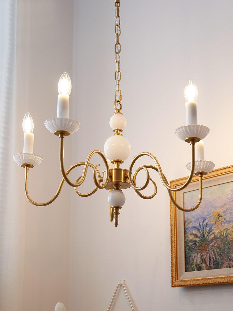 Lustra Chandelier Carlita Gold Modern Five-Armed-Neutral Decor