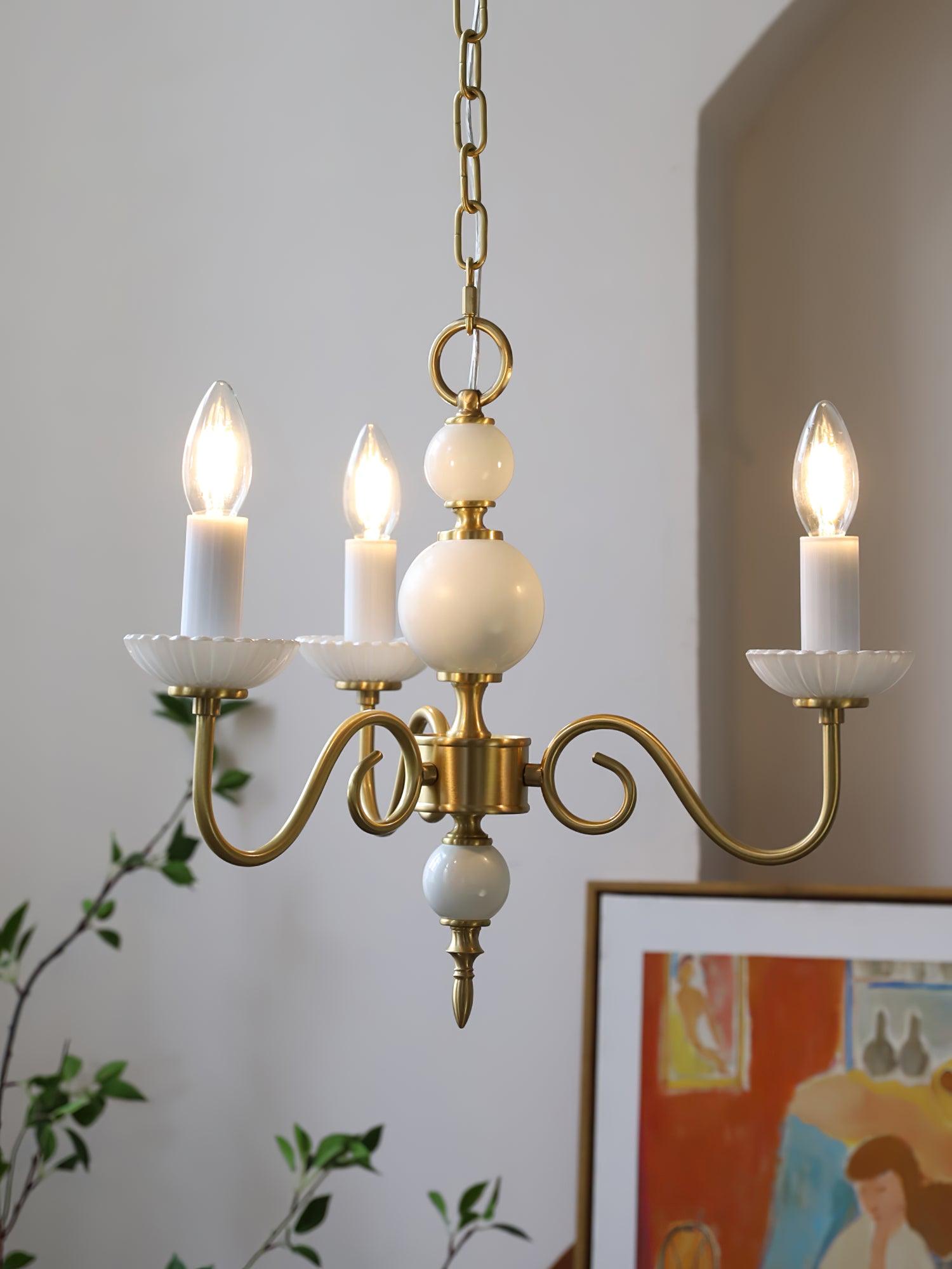 Lustra Chandelier Carlita Gold Modern Five-Armed-Neutral Decor