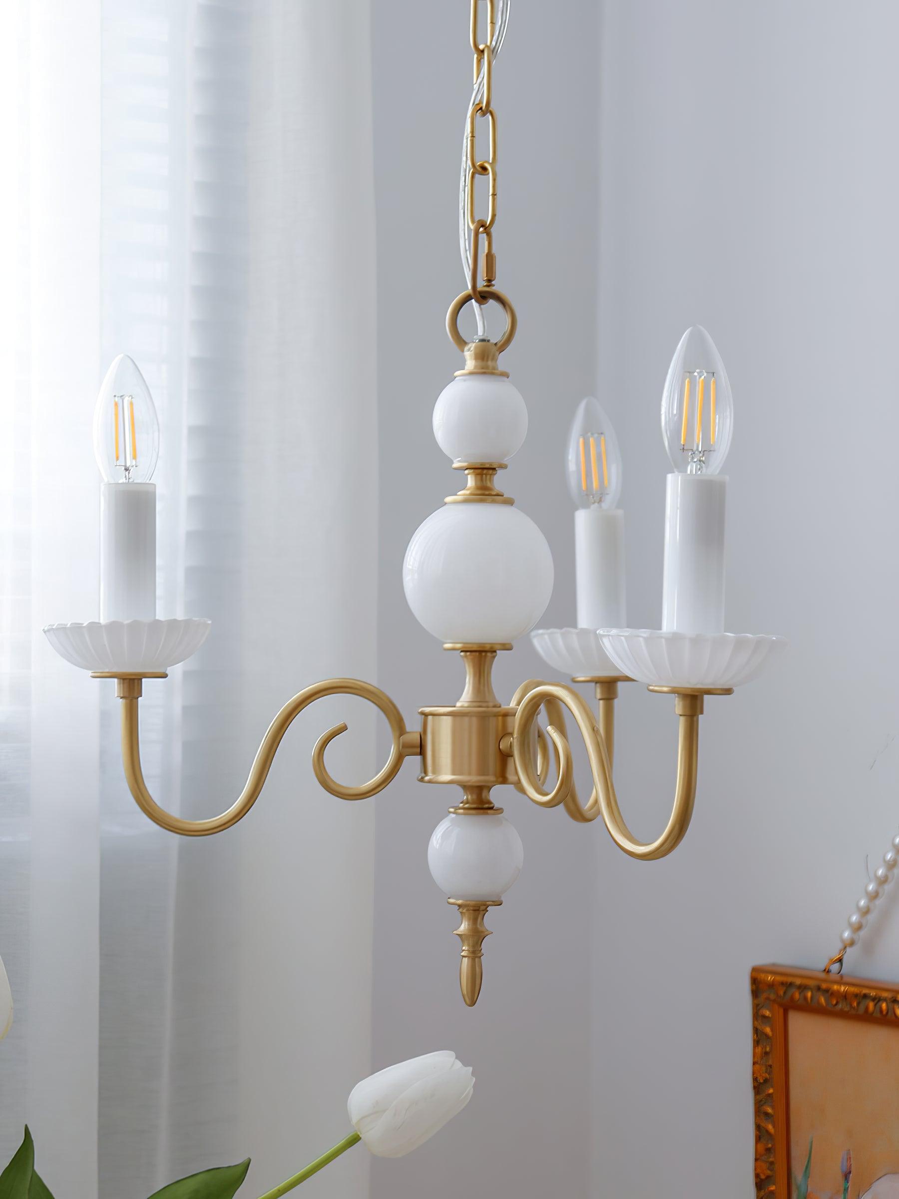 Lustra Chandelier Carlita Gold Modern Five-Armed-Neutral Decor