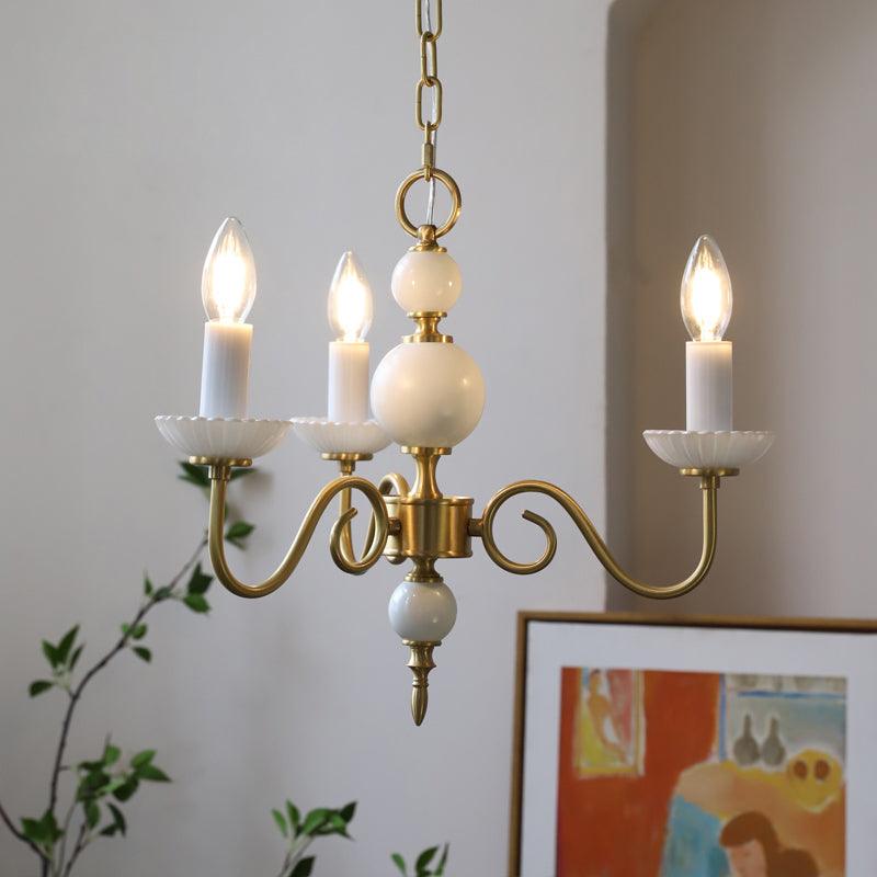 Lustra Chandelier Carlita Gold Modern Five-Armed-Neutral Decor